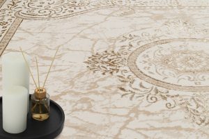 Teppich Ares Braun Beige Traditionelle Rosette