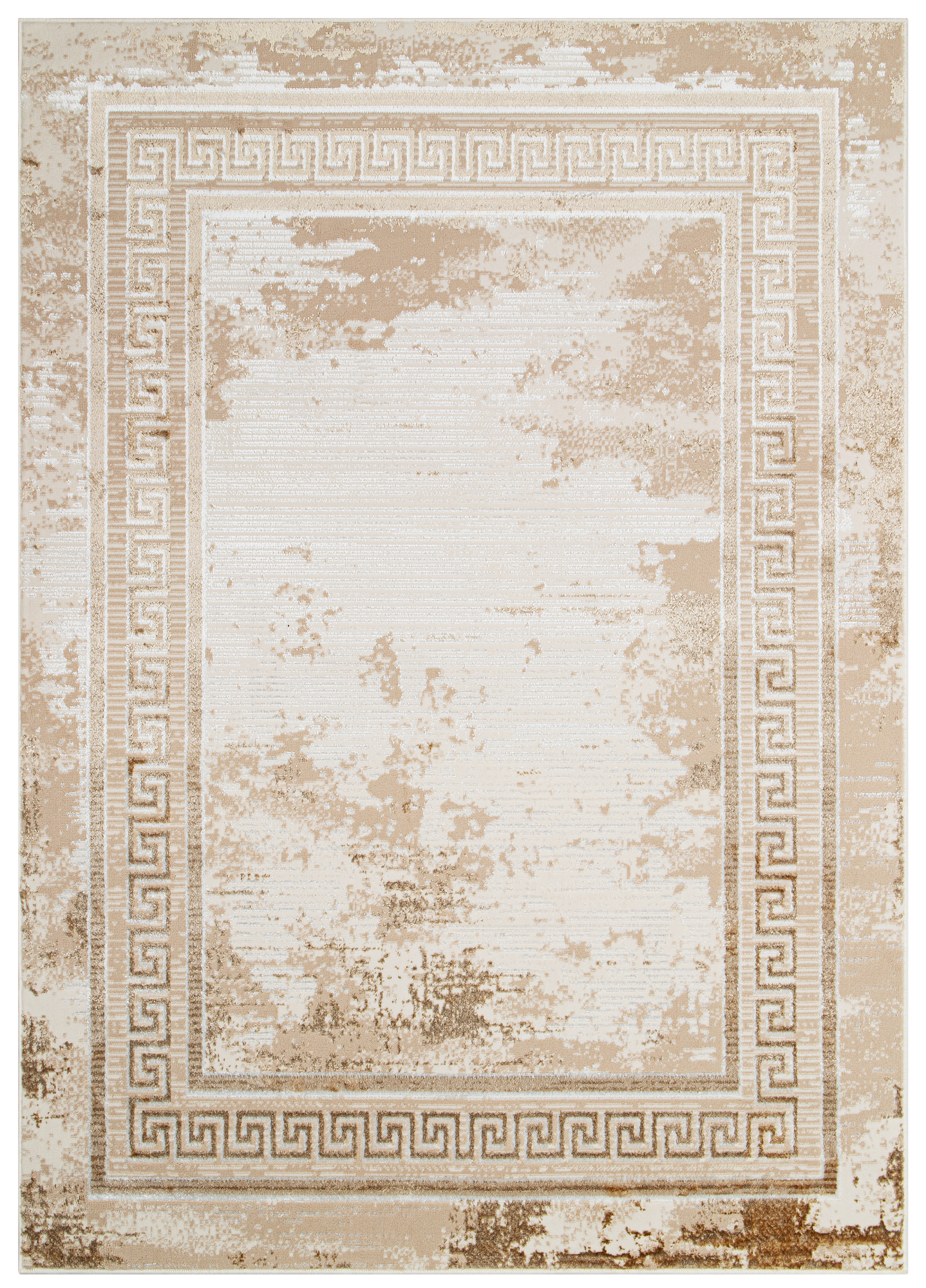 Teppich Ares Braun Rahmen Verwischt Vintage