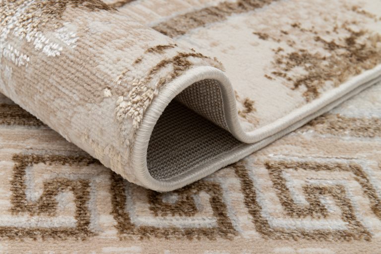 Teppich Ares Braun Rahmen Verwischt Vintage