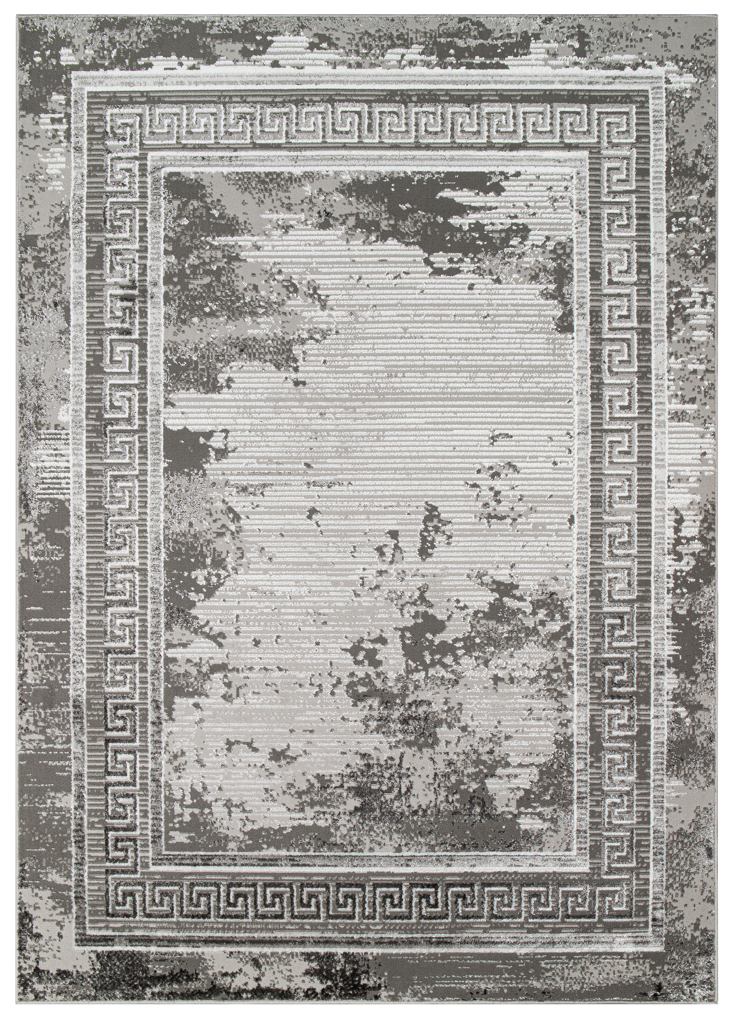 Teppich Ares Grau Rahmen Verwischt Vintage