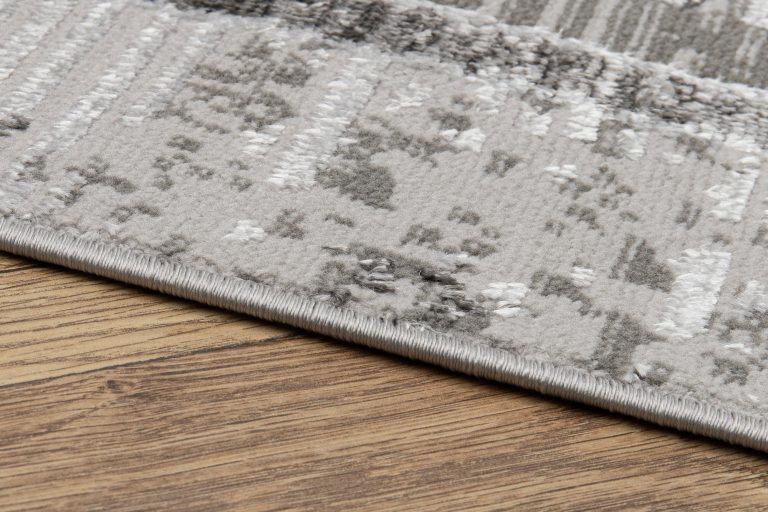 Teppich Ares Grau Rahmen Verwischt Vintage
