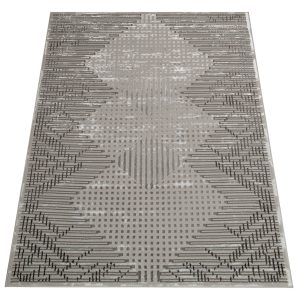 Teppich Crystal Grau Vintage Viereck 3D Effekt