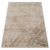 Teppich Crystal Creme Braun Verwischt Linien 3D Effekt