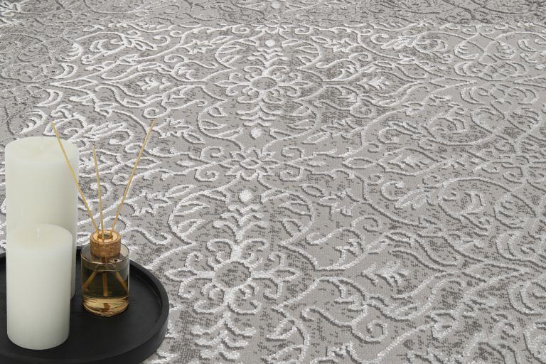 Teppich Ares Dunkelgrau Vintage Ornamente