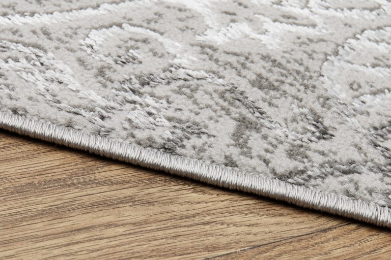 Teppich Ares Hellgrau Ornamente Vintage