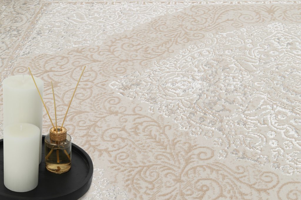 Teppich Ares Creme Vintage Medallion