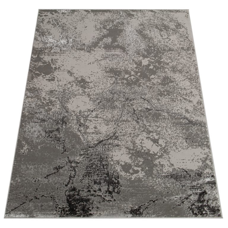 Teppich Crystal Hellgrau Marmor 3D Effekt
