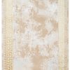 Teppich Ares Gold Beige Rahmen Abstrakt