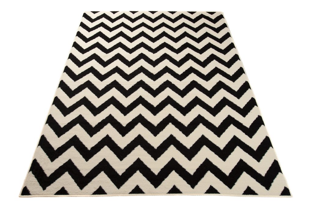Teppich Dream Schwarz Creme Geometrisch Zigzag