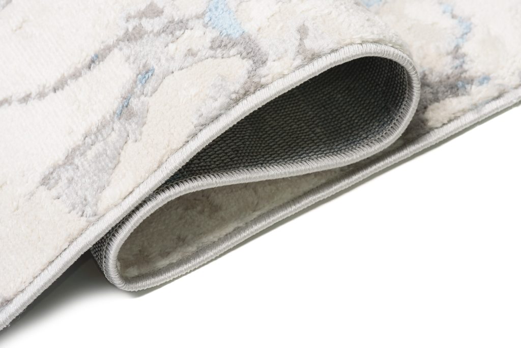 Teppich Valley Grau Blau Modern Linien