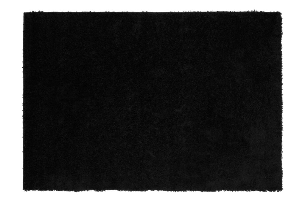 Teppich Essence Shaggy Einfarbig Schwarz