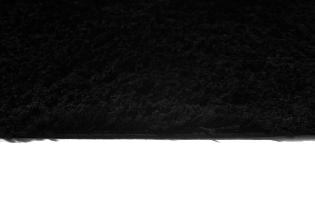 Teppich Essence Shaggy Einfarbig Schwarz