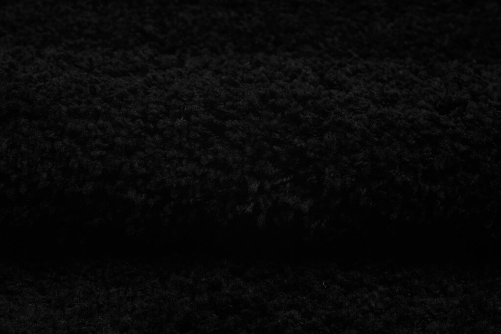 Teppich Essence Shaggy Einfarbig Schwarz
