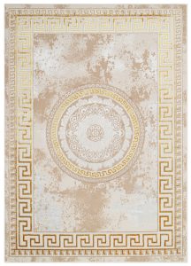 Teppich Ares Gold Beige Medallion Ornamente