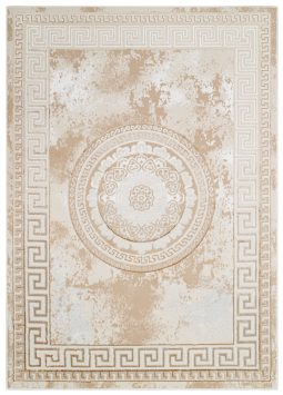 Teppich Ares Gold Braun Ornamente Medallion