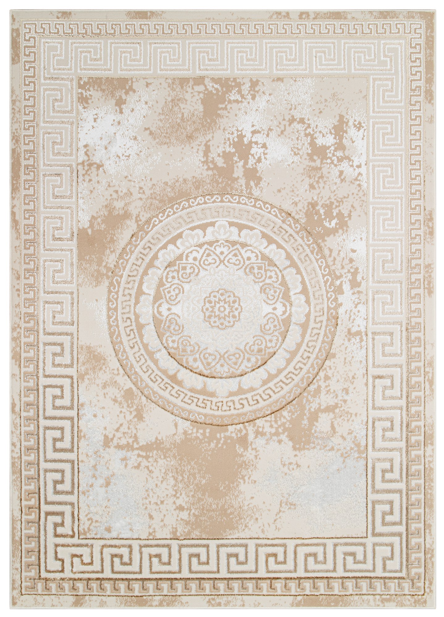 Teppich Ares Gold Braun Ornamente Medallion