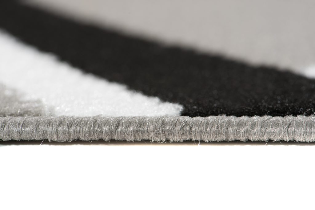 Teppich Dream Modern Kurzflor Grau Schwarz Weiß Karo