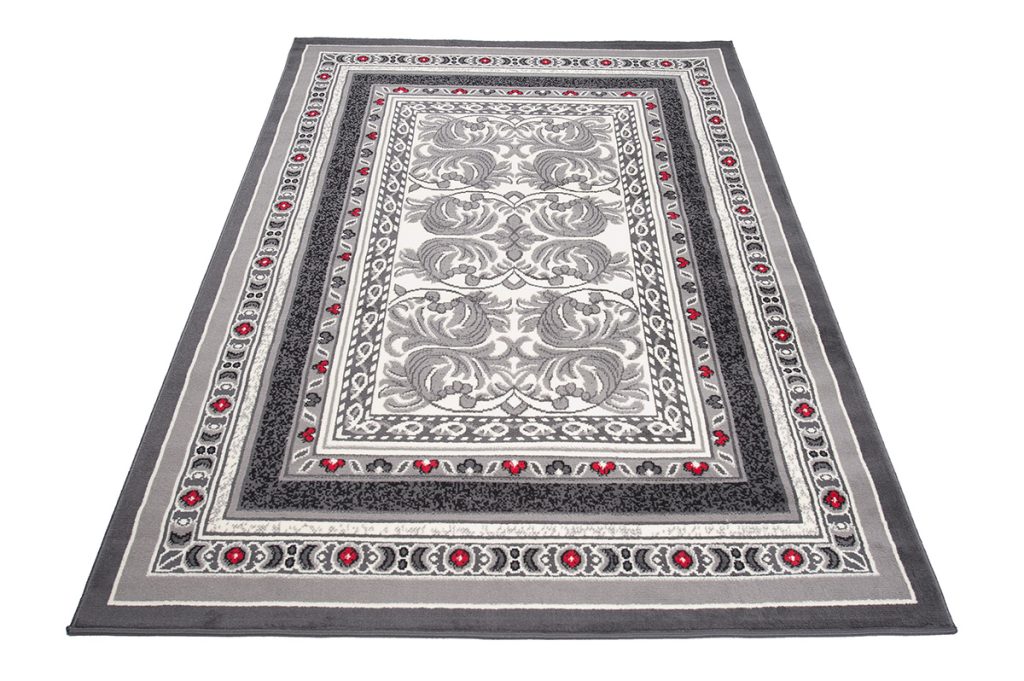 Teppich Dream Traditionell Grau Rot Ornamente