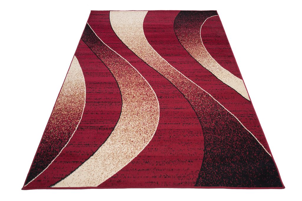 Teppich Dream Modern Rot Beige Wellen
