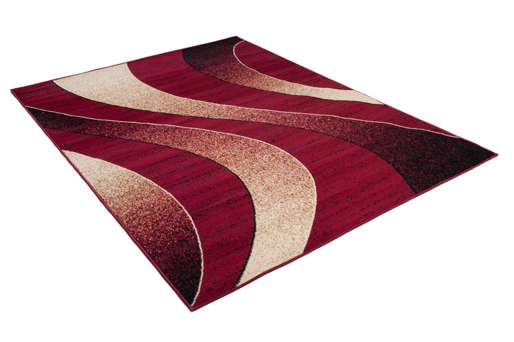 Teppich Dream Modern Rot Beige Wellen