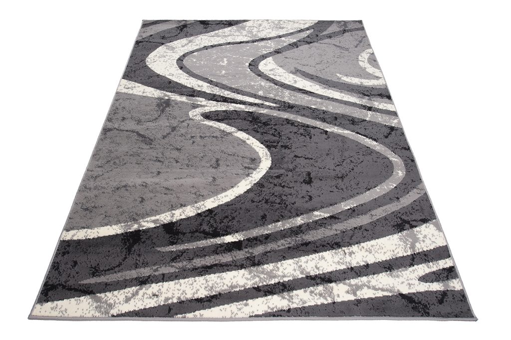 Teppich Dream Abstrakt Grau Breite Wellen