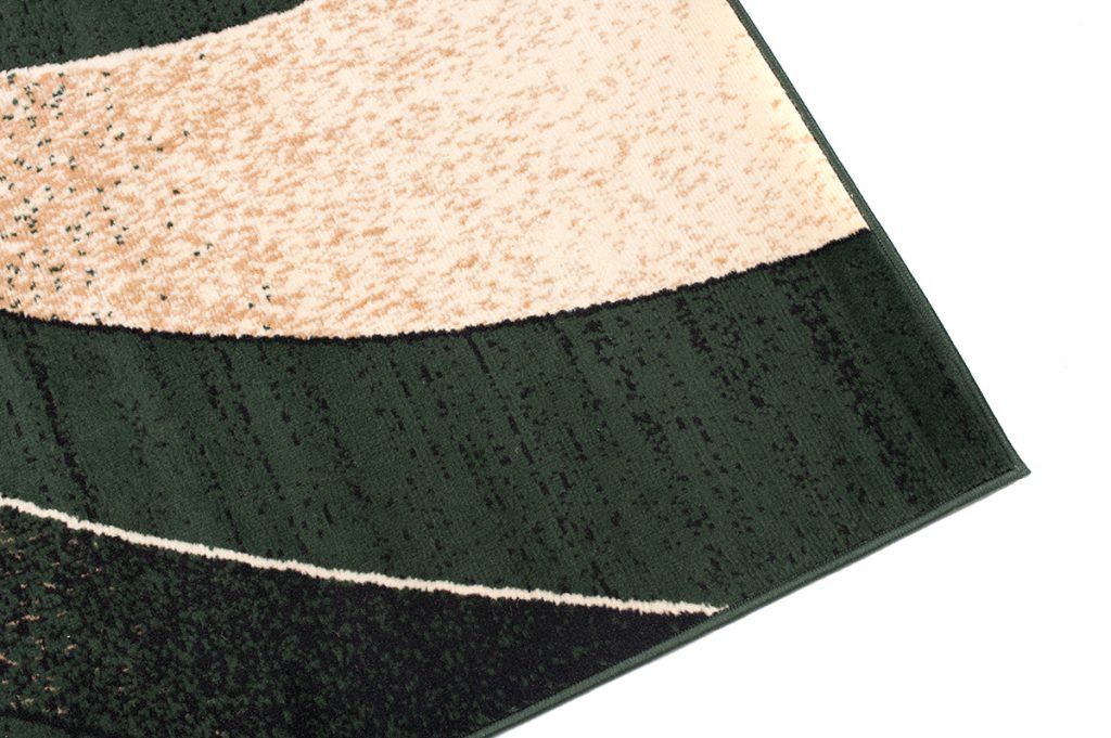 Teppich Dream Modern Dunkel Grün Beige Wellen