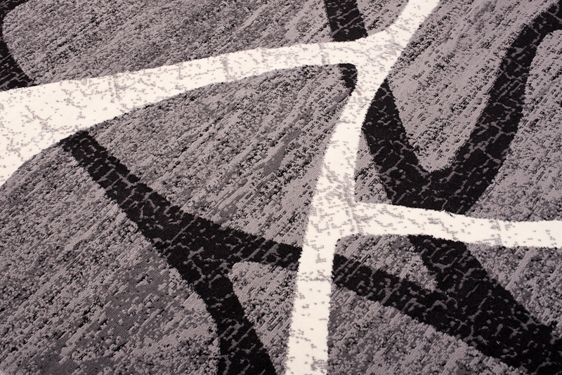 Teppich Dream Grau Schwarz Modern Spinnennetz