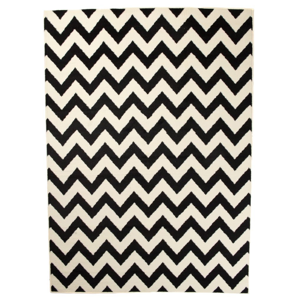 Teppich Dream Schwarz Creme Geometrisch Zigzag