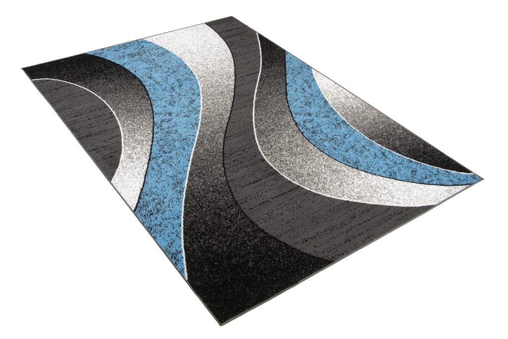 Teppich Dream Modern Grau Blau Wellen
