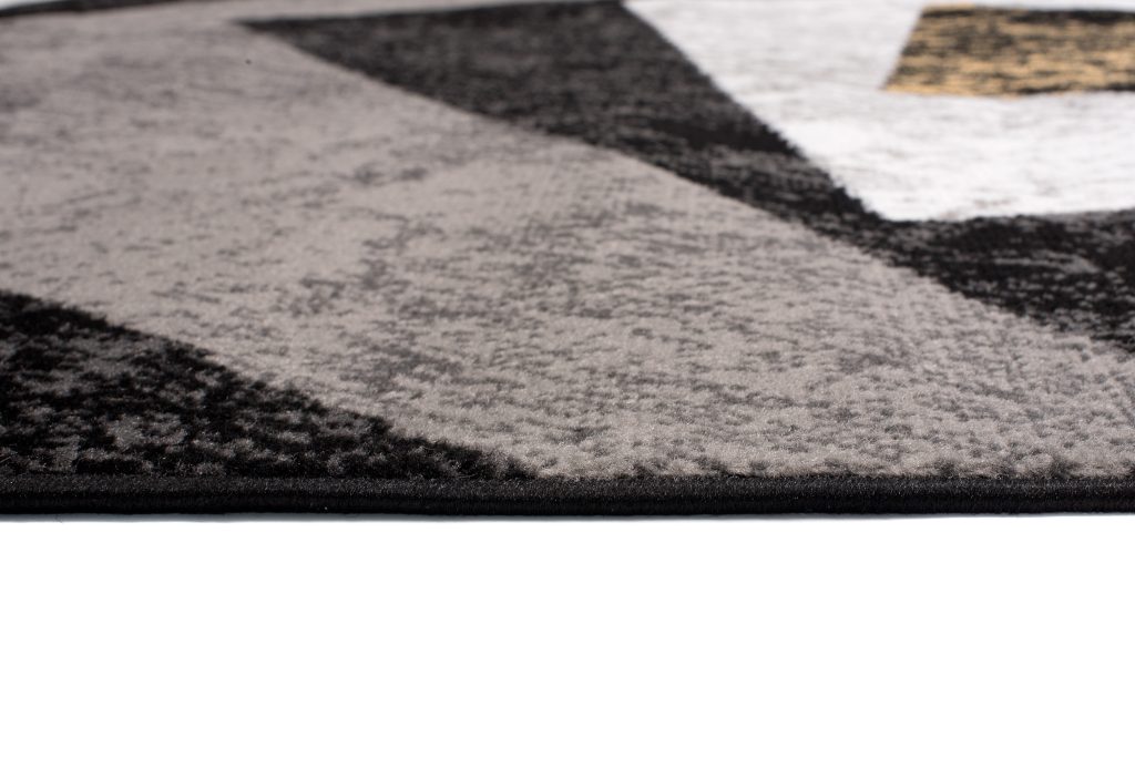 Teppich Dream Geometrisch Grau Gelb Quadrate
