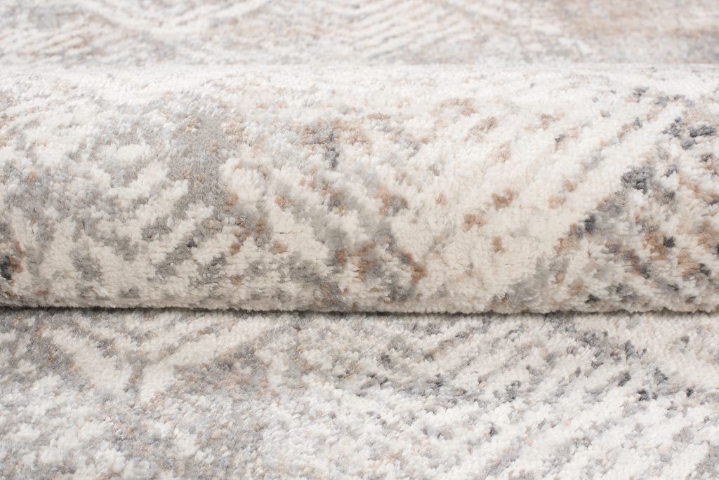 Teppich Valley Grau Beige Geometrisch Quadrat