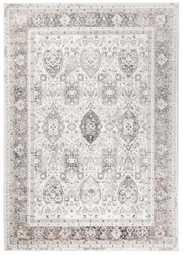 Teppich Valley Grau Kupferfarbe Ornamente Vintage