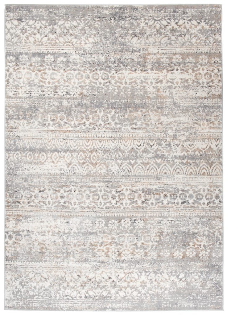Teppich Valley Grau Mehrfarbig Vintage Blumen
