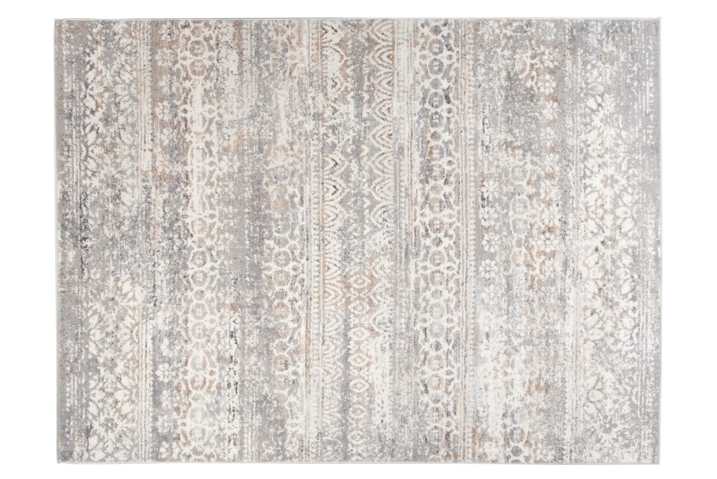 Teppich Valley Grau Mehrfarbig Vintage Blumen
