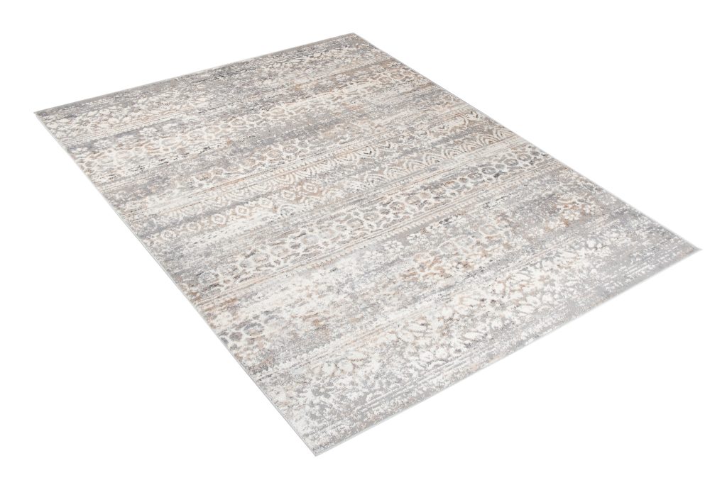 Teppich Valley Grau Mehrfarbig Vintage Blumen