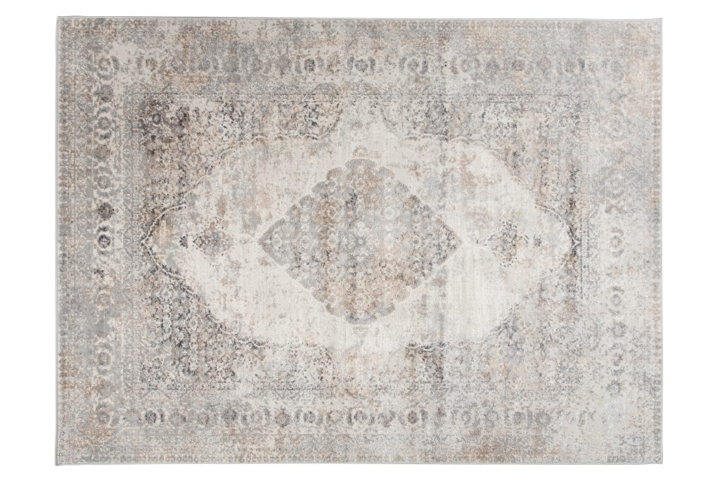 Teppich Valley Grau Fuchsrot Vintage Ornamente