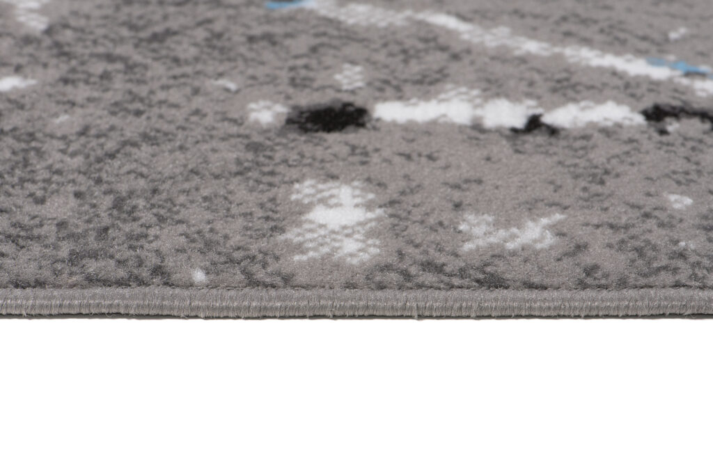 Teppich Maya Grau Blau Modern