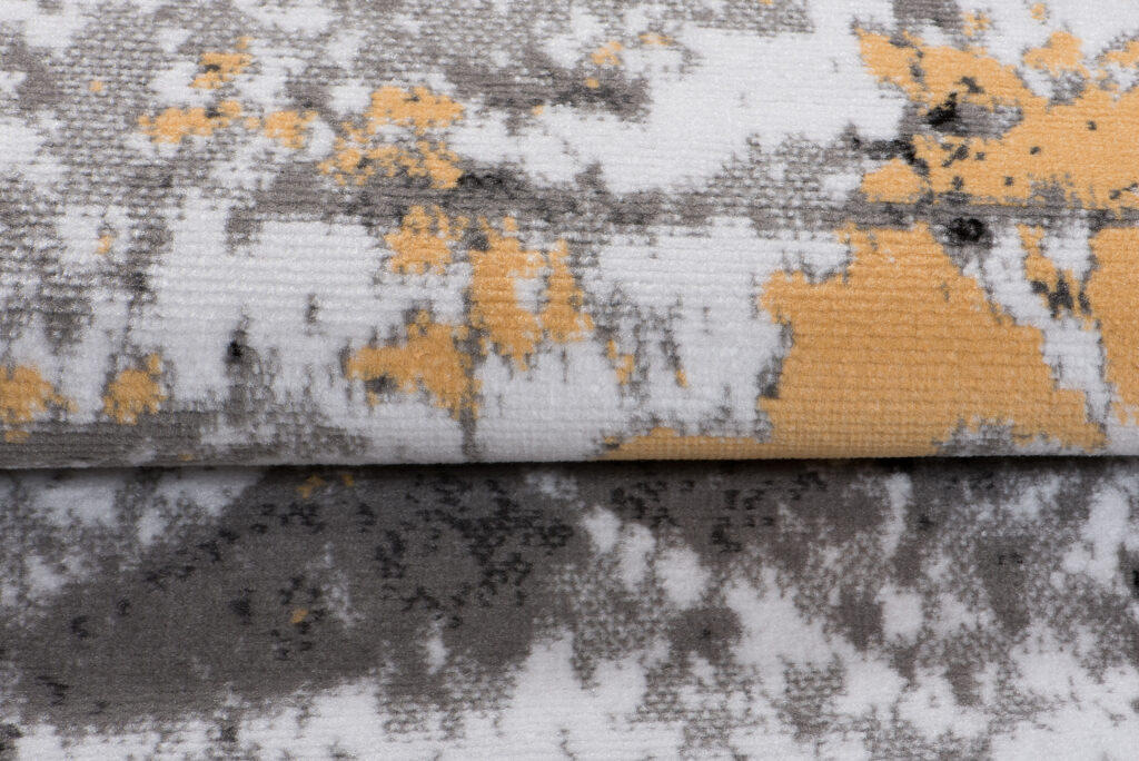 Teppich Maya Grau Gelb Modern