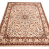 Teppich Atlas Beige Traditionell Rosette Rahmen