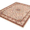 Teppich Atlas Beige Traditionell Rosette Rahmen