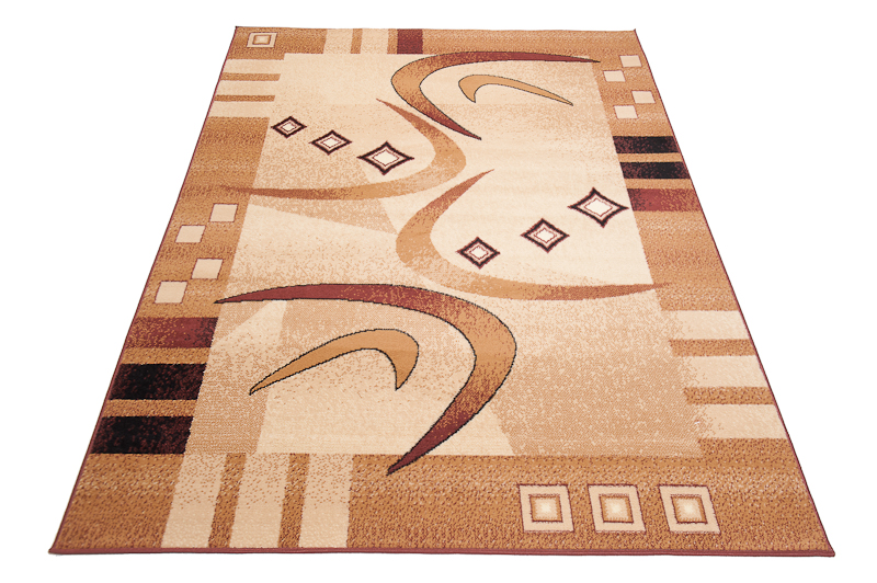Teppich Atlas Beige Braun Geometrisch Abstrakt