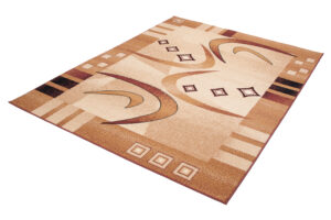 Teppich Atlas Beige Braun Geometrisch Abstrakt