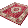 Teppich Atlas Rot Creme Traditionell Medaillon