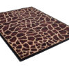 Teppich Atlas Braun Beige Tier Print Giraffe