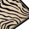 Teppich Atlas Schwarz Creme Tier Print Zebra
