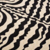 Teppich Atlas Schwarz Creme Tier Print Zebra