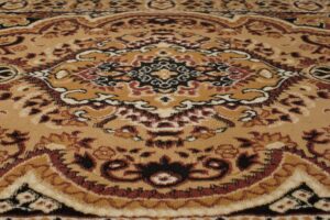 Teppich Atlas Beige Braun Traditionell Medaillon