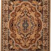 Teppich Atlas Beige Braun Traditionell Medaillon