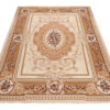 Teppich Atlas Creme Beige Traditionell Medaillon