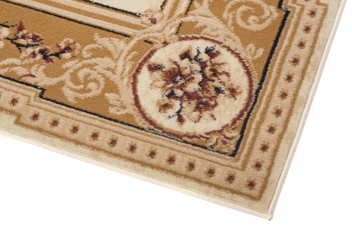 Teppich Atlas Creme Beige Traditionell Medaillon
